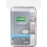 Depend  Super Absorbency Pants Discreet Pull Ons Male 28