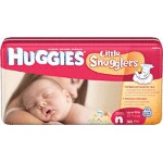 Huggies  Little Snuggers Diapers for Kids Newborn - BG of 36 EA