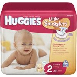 Huggies  Little Snuggers Diapers for Kids Size 2, Comfortable - BG of 36 EA