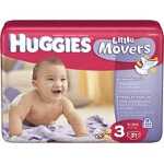 Huggies  Little Movers Diapers for Kids Size 3, Jumbo - BG of 31 EA