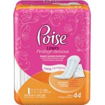 Poise  PantyLiner Pads Very Light Extra Coverage, Extra Light Coverage, Discreet Protection - PK of 44 EA