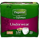 Depend  Extra Absorbency Women Underwear, Pull On Adult Diapers and Pull Ups Small/Medium, 28