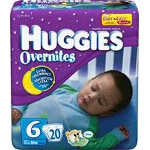 Huggies  Overnite Diapers for Kids Size 6, Jumbo, Unique, Unisex - BG of 20 EA