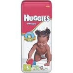 Huggies  Snug and Dry Disposable Diapers for Kids Size 3, Unisex, Fits 16 lb to 28 lb - BG of 36 EA