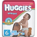 Huggies  Snug and Dry Disposable Diaper Size 6, Unisex, Fits 35 lb - BG of 23 EA