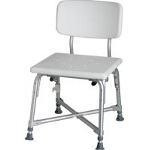 Medline Industries Bariatric Bath Bench with Back 550 lb, 16-1/2