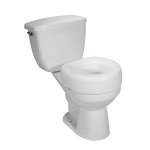 Raised Toilet Seat, 300 lb Weight Capacity - 1 EA