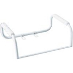 Home care  by Meon  Glacier Toilet Safety Bar White, Designed For Easy Cleaning, Provides Safety, Comfort - 1 EA