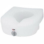 Carex  E-Z Lock Raised Toilet Seat without Handles, 15-1/2