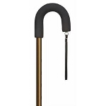 Mabis DMI Healthcare Deluxe Adjustable Aluminum Cane with Standard Handle Bronze, 31