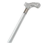Mabis DMI Healthcare Acrylic Cane with Derby-top Handle 37