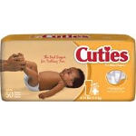 Prevail  Cuties Baby Diapers for Kids Size 1, 8 to 14 lb - Qty: BG of 50 EA