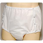 CareFor One Piece Snap-on Briefs, Adult Diapers with Water-proof Safety Pocket Medium 30