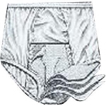 HealthDri Washable Women's Heavy Bladder Control Panties 18 Size, White, Holds 6Oz, 50