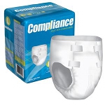 Compliance  Adult Breathable Heavy ABS Brief Style Diapers Large 45