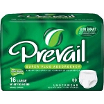 Prevail Adjustable Adult Diapers Super Plus Large - Qty: BG of 16 EA