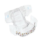 DryTime  Baby Diapers for Kids Size 3, 12 to 24lb, Disposable, Latex-free, Anti-Leak Cuffs, Soft Foam-Elastic Waistband - Qty: BG of 24 EA