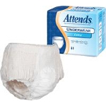 Attends  Extra Absorbency Protective Underwear, Pull Up Adult Diapers, XX-Large (68