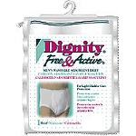 Dignity ® Free and Active Absorbent Protective Mens Briefs, Re Usable Pull Ups 34