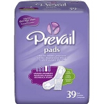 Prevail Bladder Control Pad for Incontinence, Maximum, Long - Qty: BG of 39 EA