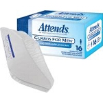 Attends  Incontinence Protection Guards for Men , Unisize - Qty: BX of 16 EA