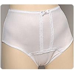 Ladies Premier Plus Panty Medium, White, Full Cut, 33