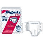 Dignity  Plus Comfort Adult Fitted Briefs, Diapers 45