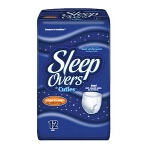 Sleep Overs  Youth Pants Pull Ups 65 to 125 lb Large or Extra to Large, White, Prevents Odors - Qty: BG of 12 EA