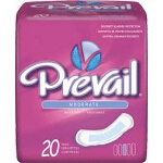 Prevail  Bladder Control Moderate Pad for Incontinence White 9-1/4