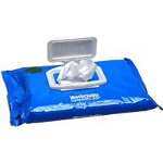 Prevail  Disposable Adult Washcloths, Personal Care Wipes with Press-n-pull Lid 12